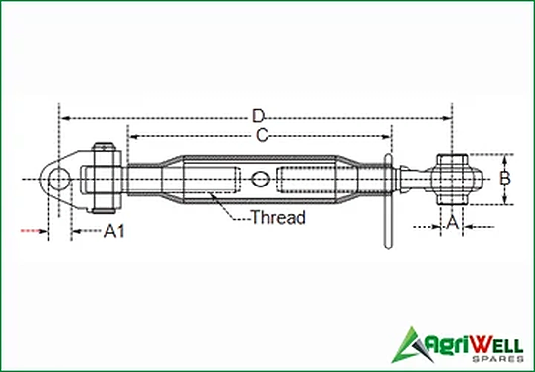 TOP LINK ASSEMBLY WITH ARTICULATED YOKE