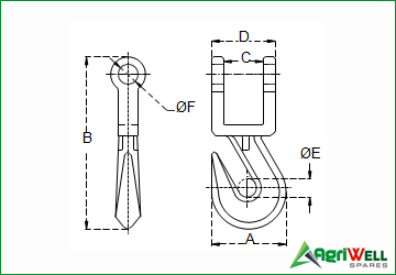 draw bar hook