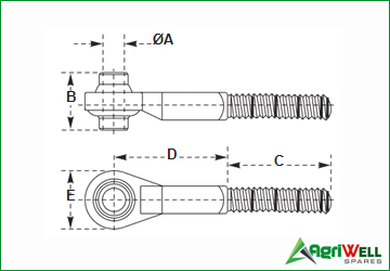 TRACTOR TOP LINK ENDS-JD